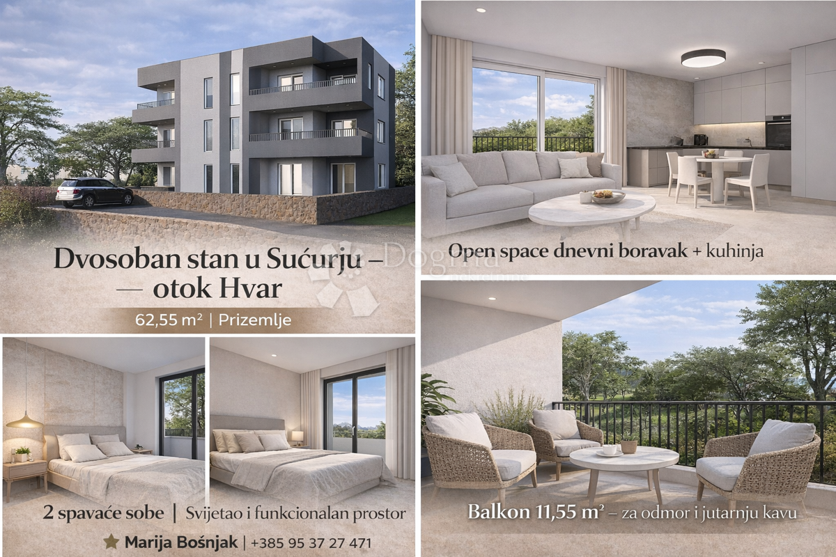 Stanovanje Sućuraj, 66,30m2