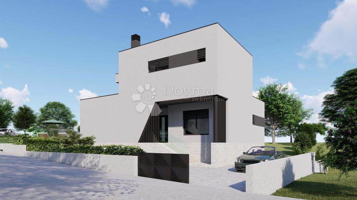 Hiša z bazenom v fazi roch bau v bližini Barbana