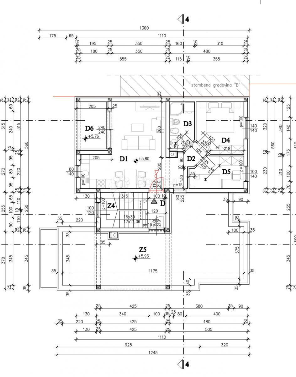 Stanovanje Valdebek, Pula, 79,36m2