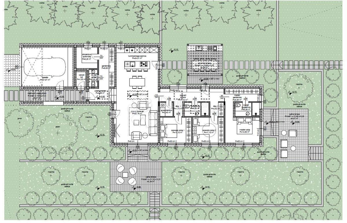 Zazidljivo zemljišče Previž, Cerovlje, 34.036m2