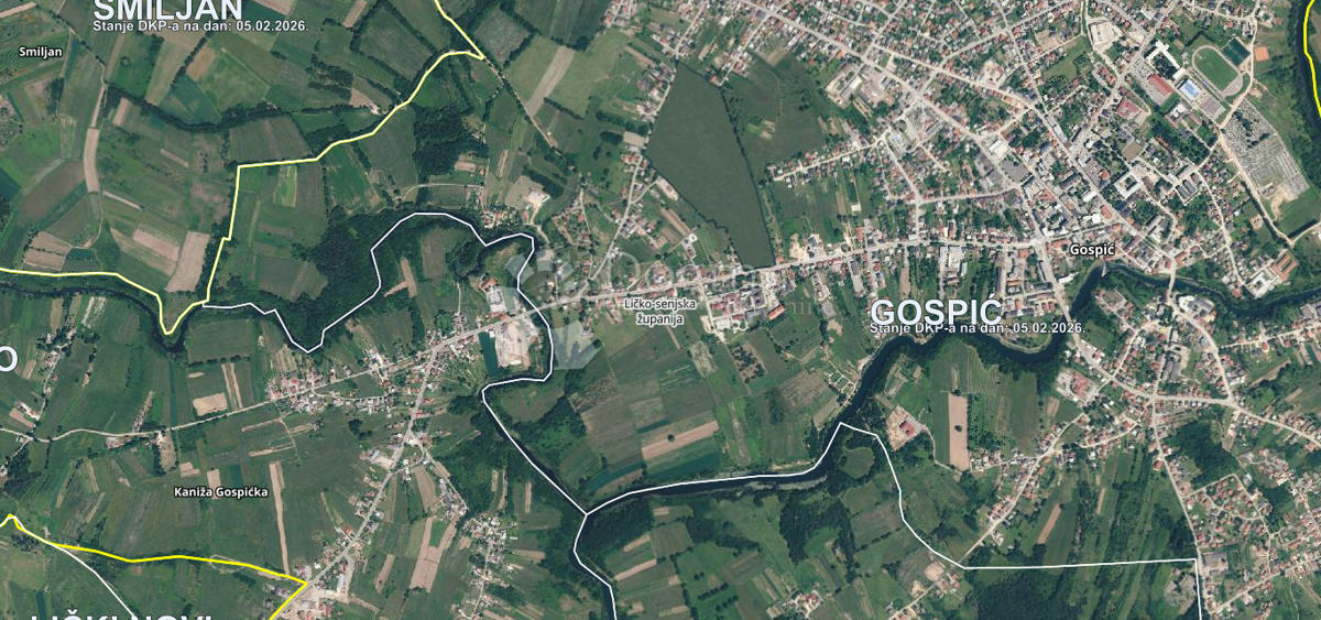 Zazidljivo zemljišče Centar, Gospić, 704m2