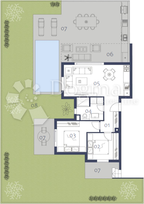 Stanovanje Premantura, Medulin, 98,90m2