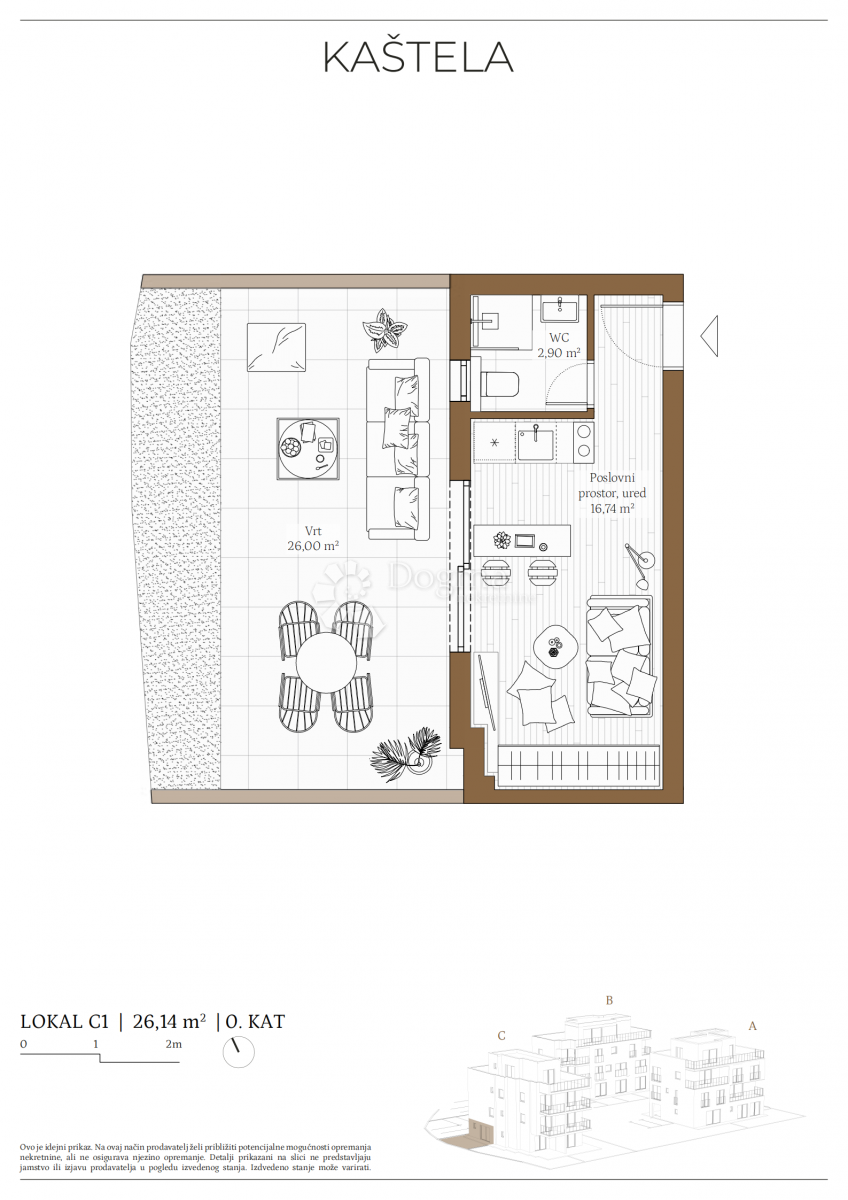 Stanovanje Kaštel Kambelovac, Kaštela, 79,86m2