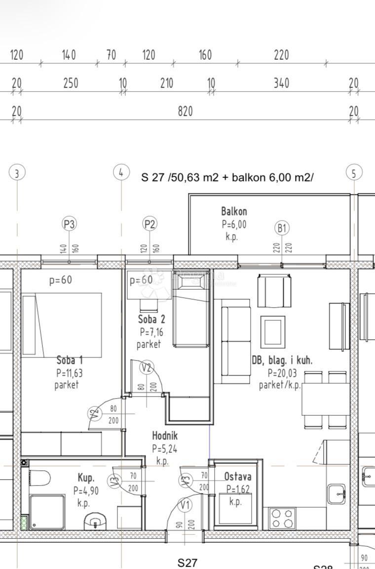 Stanovanje Gradići, Velika Gorica - Okolica, 44,16m2