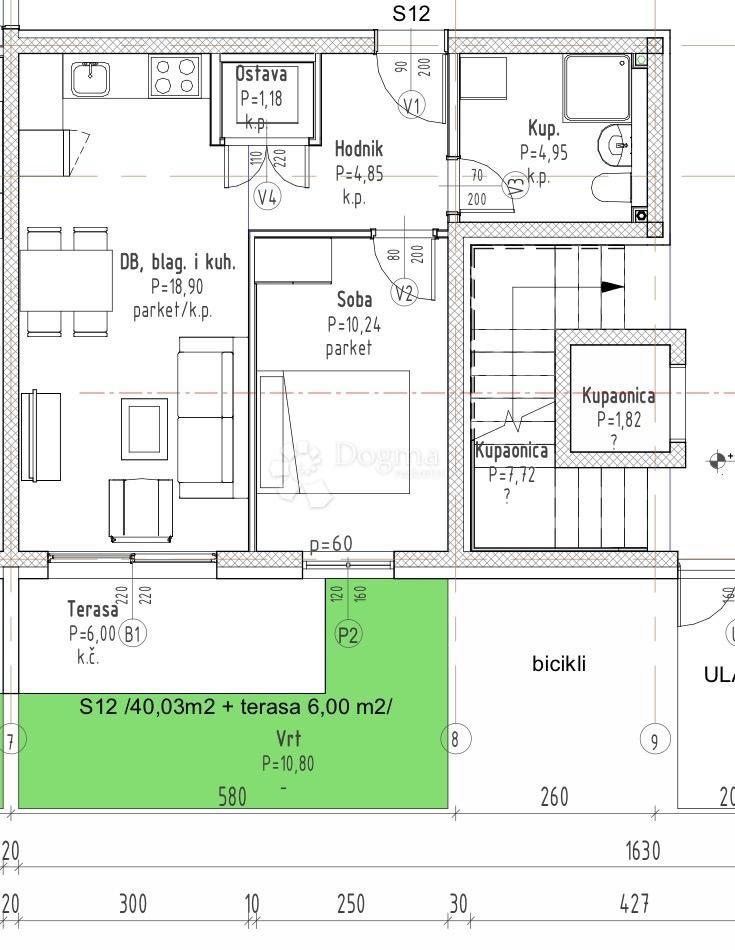 Stanovanje Gradići, Velika Gorica - Okolica, 44,16m2