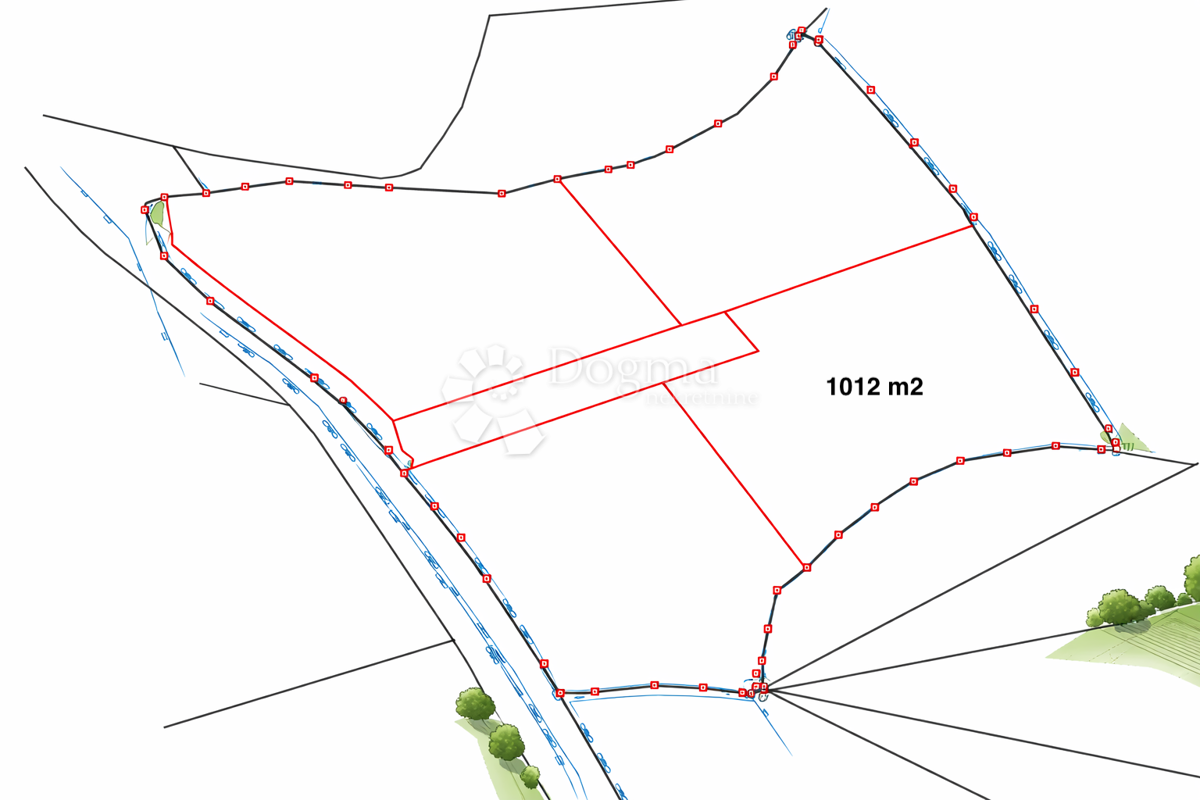 Zazidljivo zemljišče Orbanići, Žminj, 3.000m2
