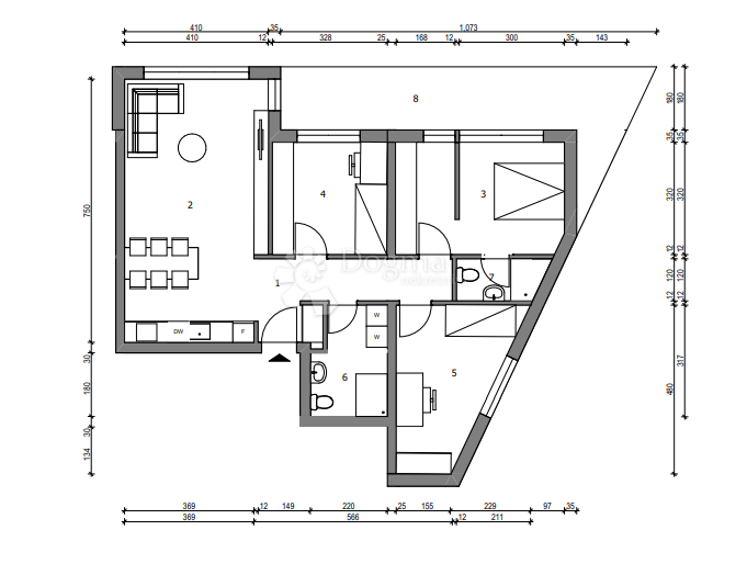 Stanovanje Sloboština, Novi Zagreb - Istok, 80,72m2