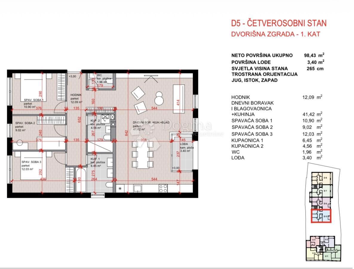 Stanovanje Laščina, Maksimir, 102,86m2