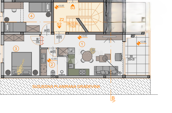Stanovanje Štinjan, Pula, 66,27m2