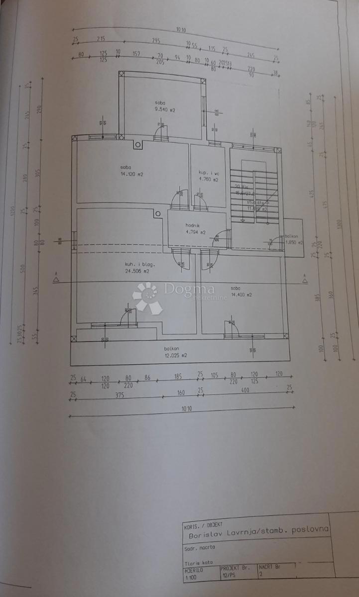 Hiša Donji Lapac, 250m2