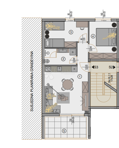 Stanovanje Centar, Pula, 77,88m2