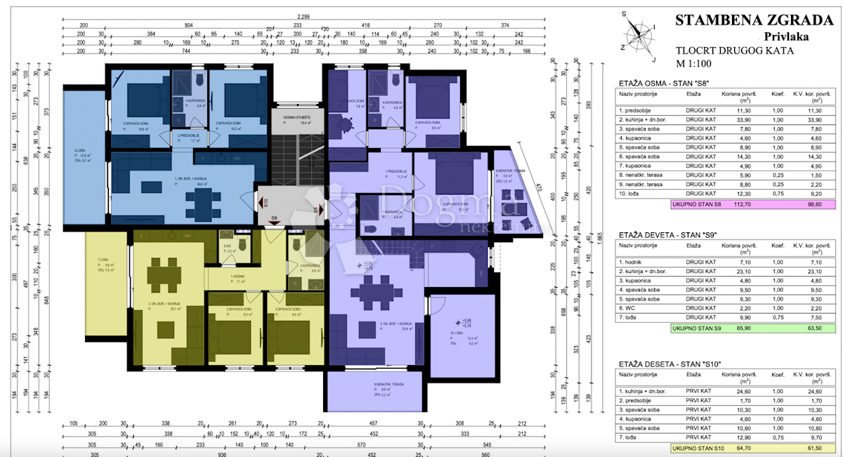 Apartma Privlaka, 82,10m2