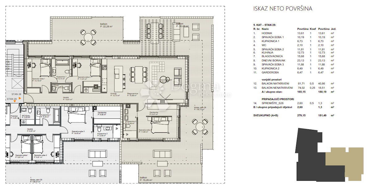 Stanovanje Centar, Varaždin, 180,19m2