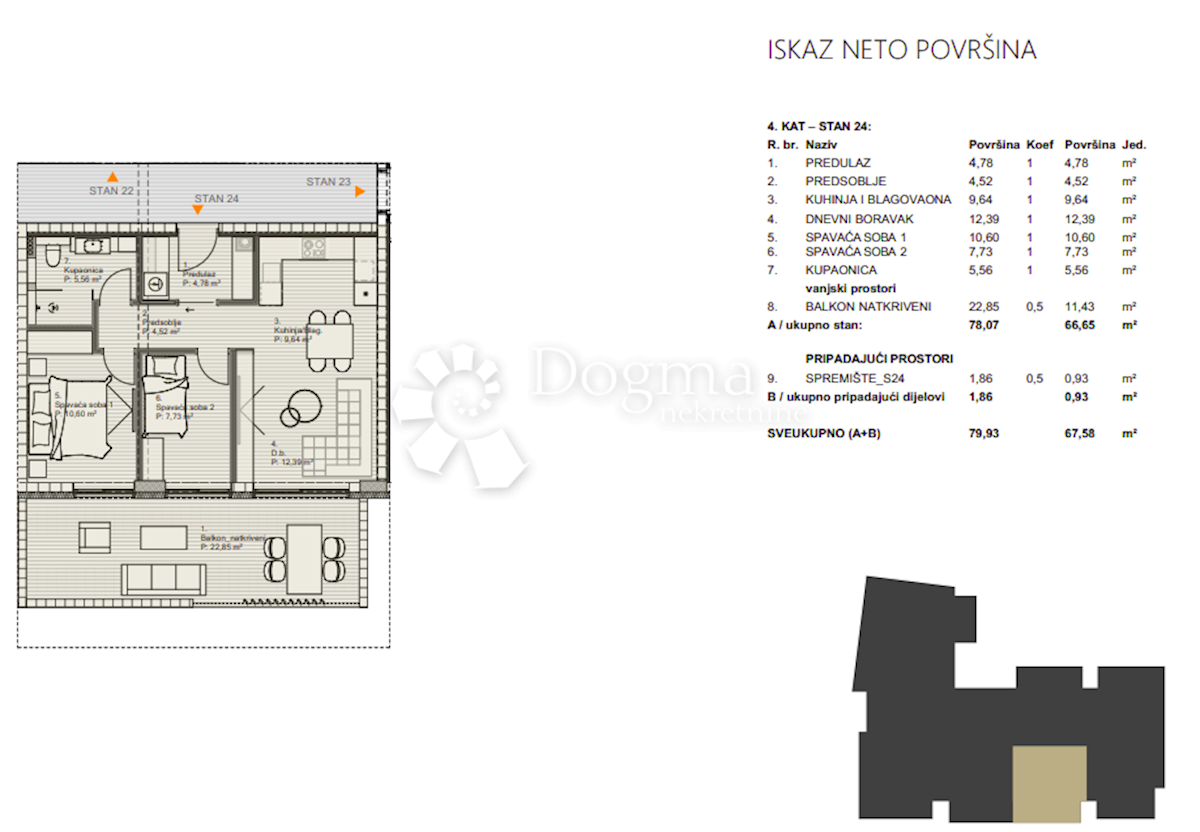 Stanovanje Centar, Varaždin, 66,65m2