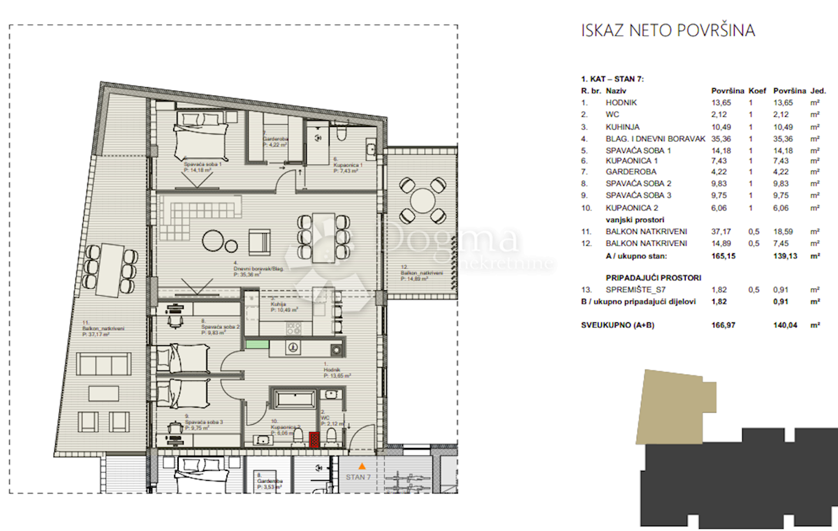 Stanovanje Centar, Varaždin, 61,48m2