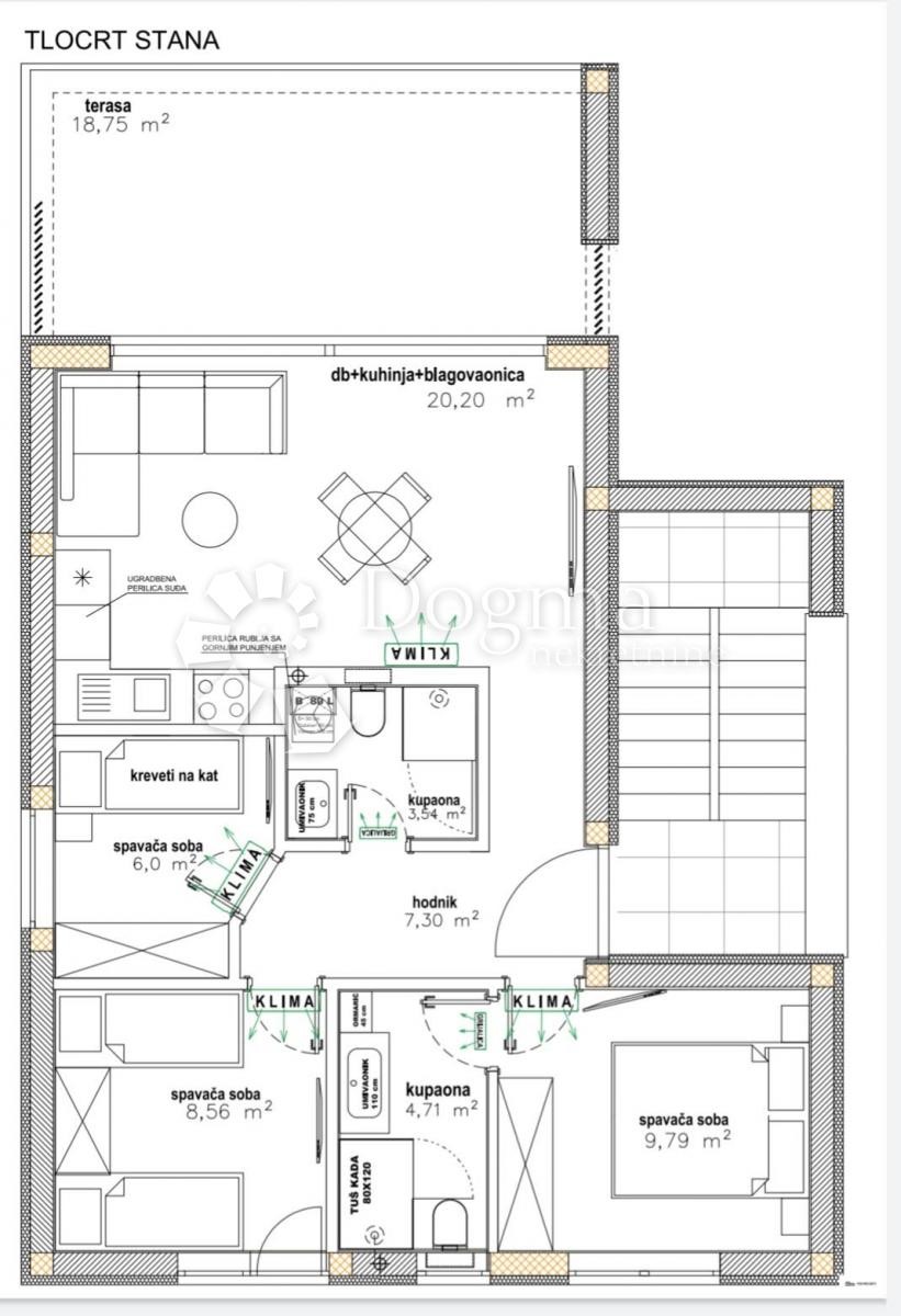 Stanovanje Vir, 78,75m2