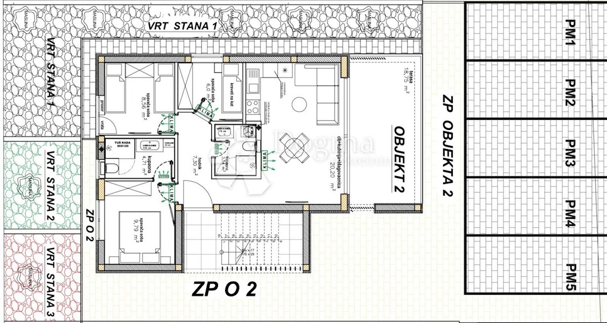 Stanovanje Vir, 78,75m2