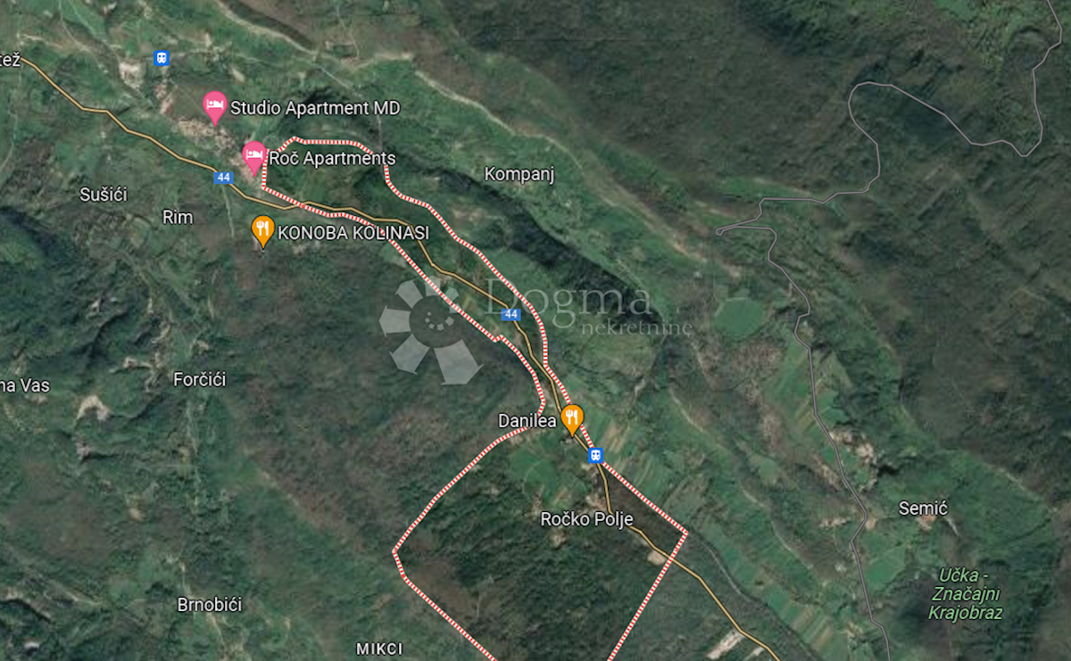 Zemljišče Ročko Polje, Buzet, 5.433m2