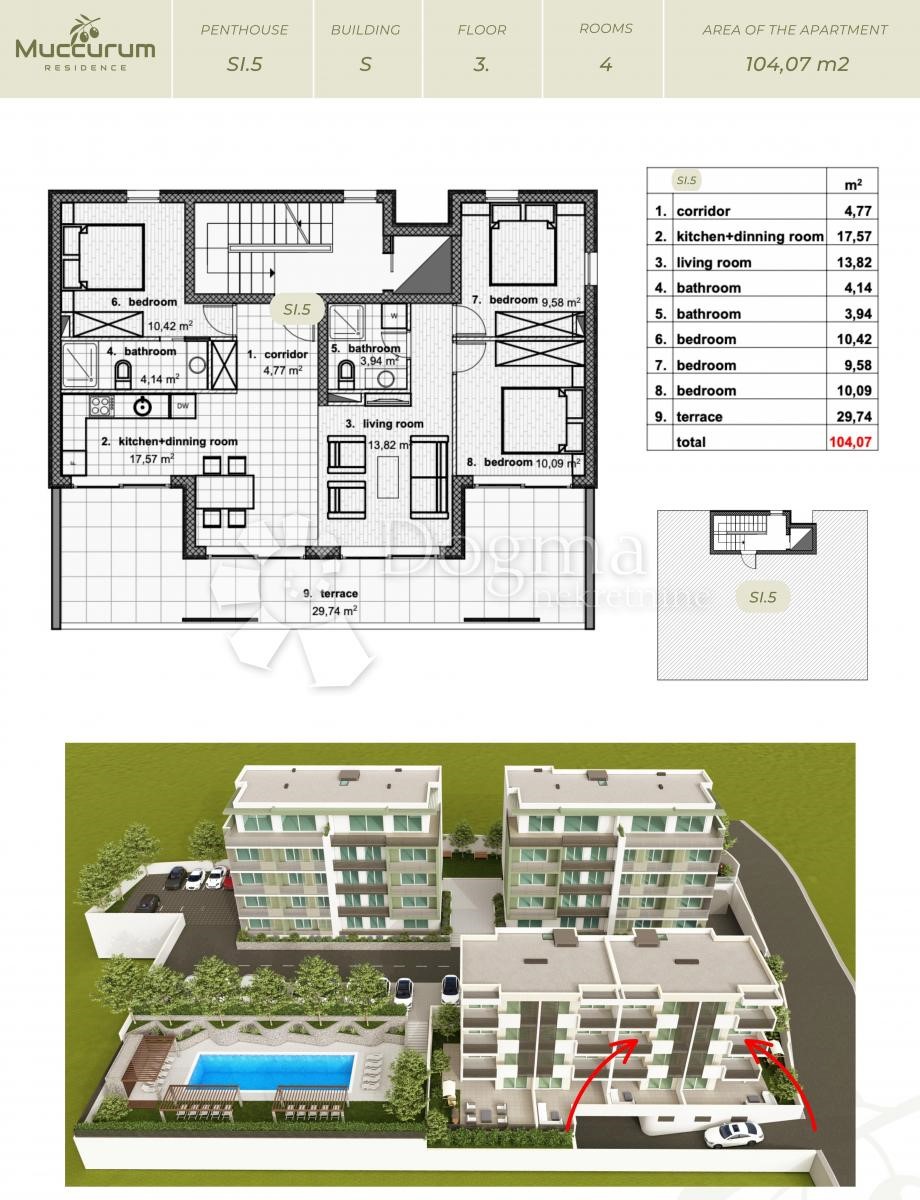 Stanovanje Makarska, 104,06m2