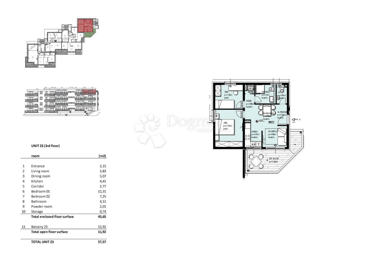 Stanovanje Seget Vranjica, Seget, 45,80m2