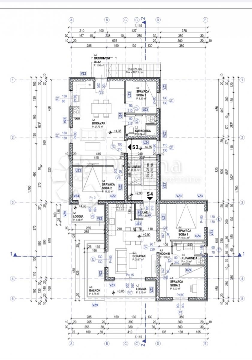 Stanovanje Povljana, 71,50m2