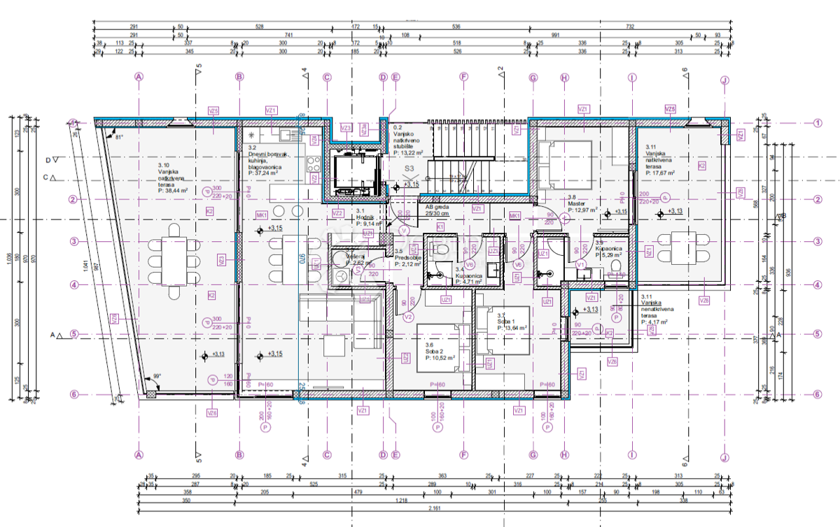 Stanovanje Vodice, 160m2