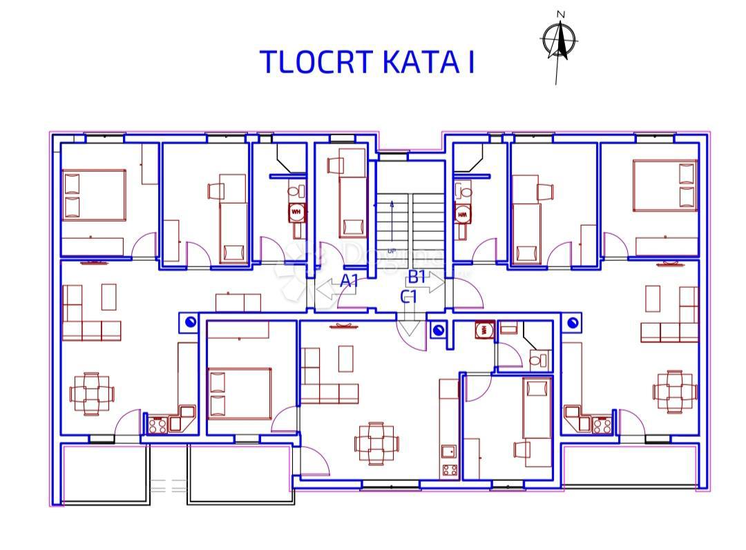 Stanovanje Kaštanjer, Pula, 54,95m2