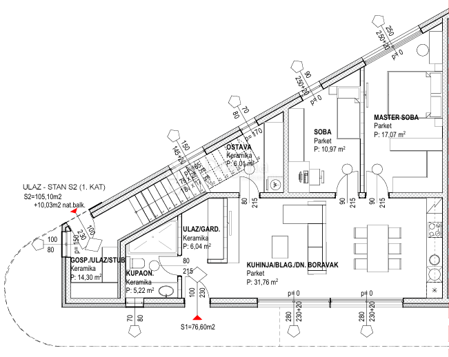 Stanovanje Centar, Velika Gorica, 102,94m2
