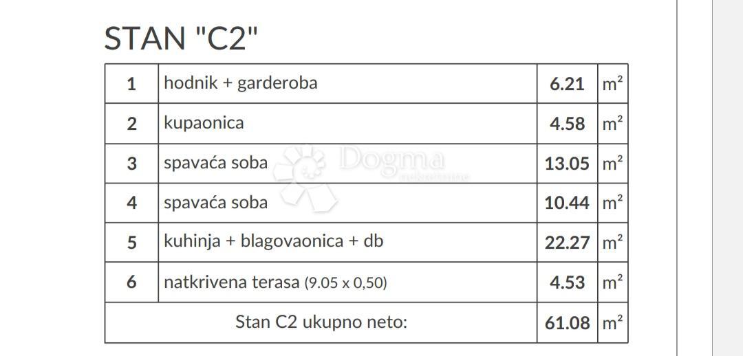 Stanovanje Peroj, Vodnjan, 64,71m2