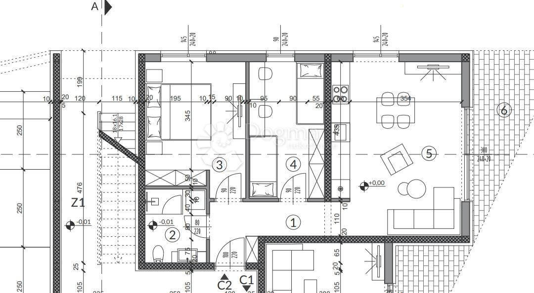 Stanovanje Peroj, Vodnjan, 64,71m2