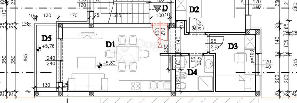 Stanovanje Valdebek, Pula, 55,70m2