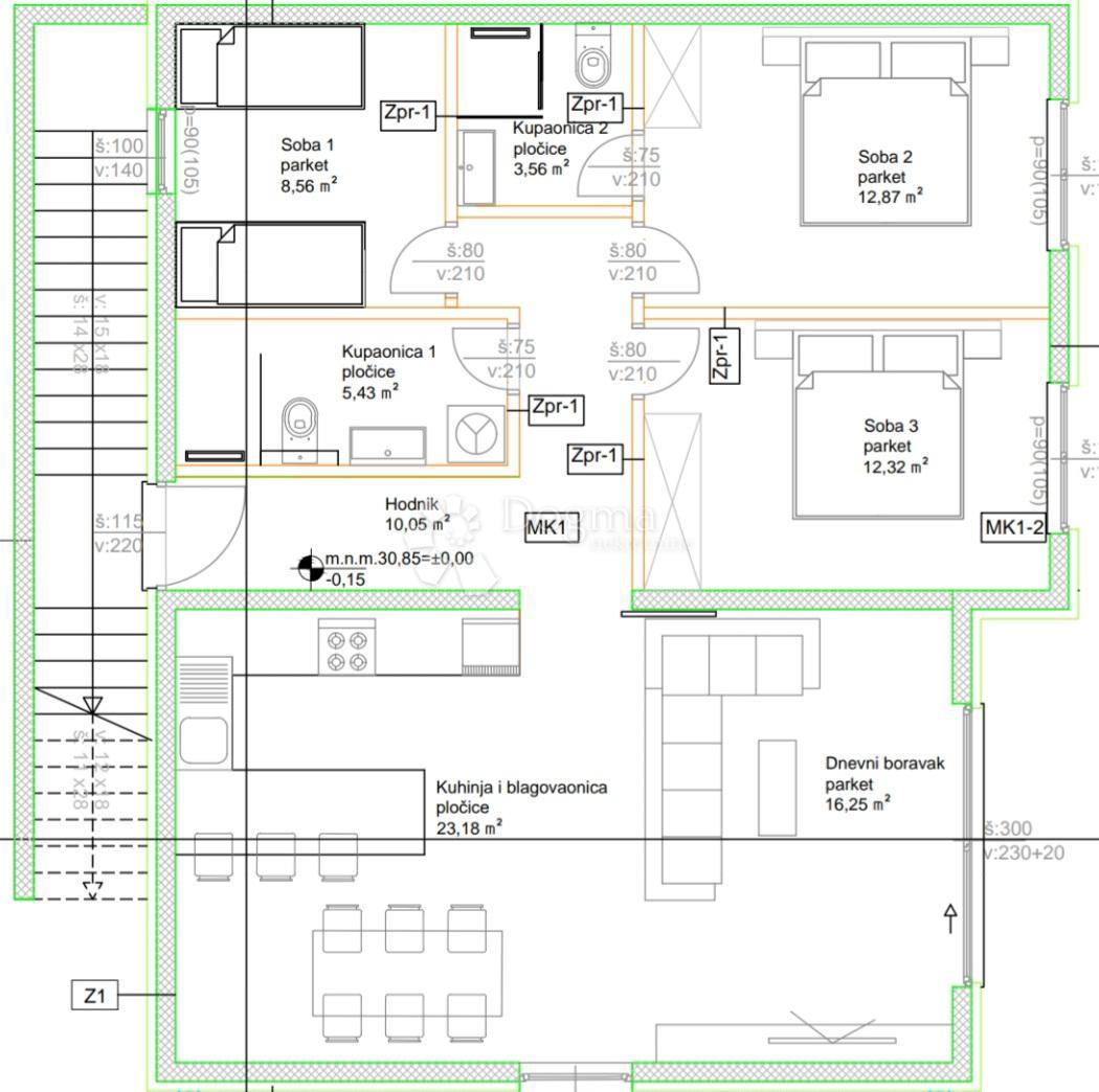 Stanovanje Okrug Gornji, Okrug, 150m2