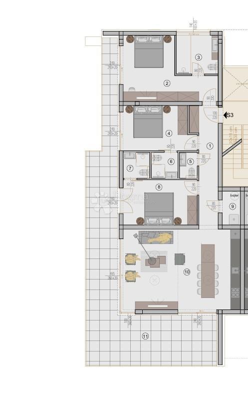Stanovanje Rovinj, 238m2