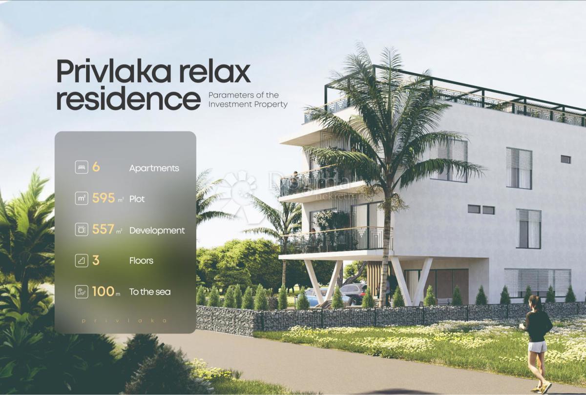 Apartma S1 Privlaka – pritličje, vrt, 3 spalnice, bazen