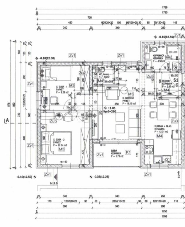 Stanovanje Kaštel Sućurac, Kaštela, 65,46m2