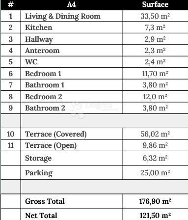 Stanovanje Zaton, Nin, 121,50m2