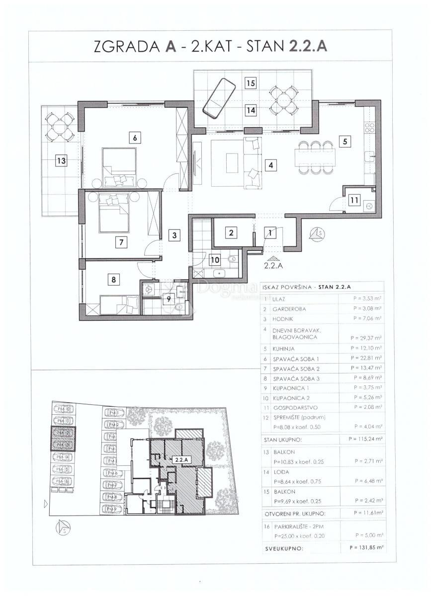 Stanovanje Vabriga, Tar-Vabriga, Vabriga, Tar, 58,18m2