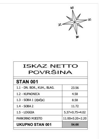 Stanovanje Peroj, Vodnjan, 54,66m2