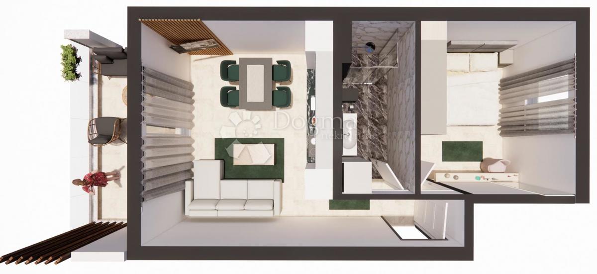 Stanovanje Brodarica, Šibenik - Okolica, 51,63m2