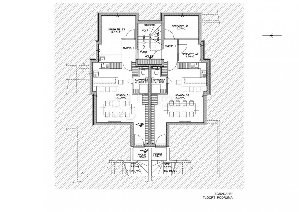 Moderno pritlično stanovanje z bazenom in konobo S1 - novogradnja na otoku Pag