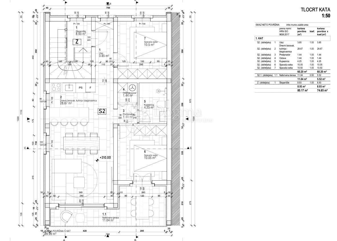 Stanovanje Rovinj, 65,70m2