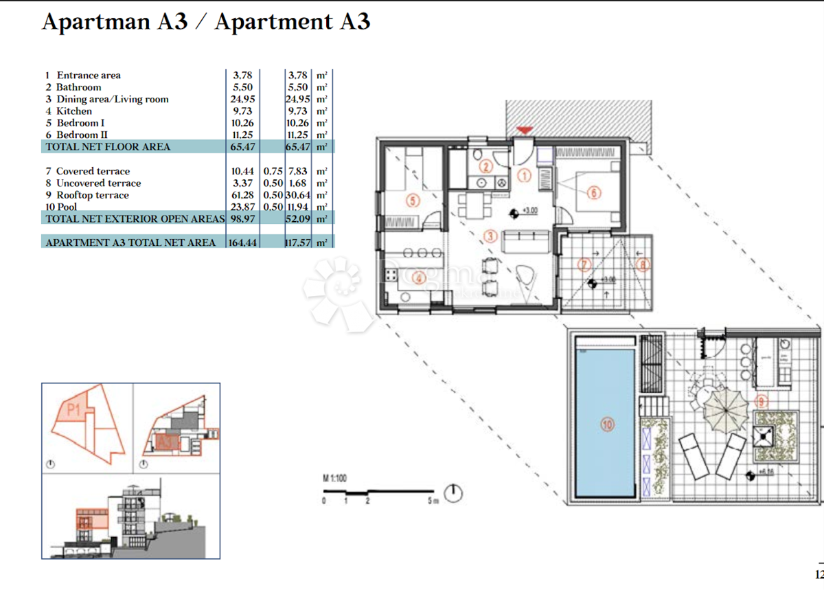Stanovanje Primošten, 126m2