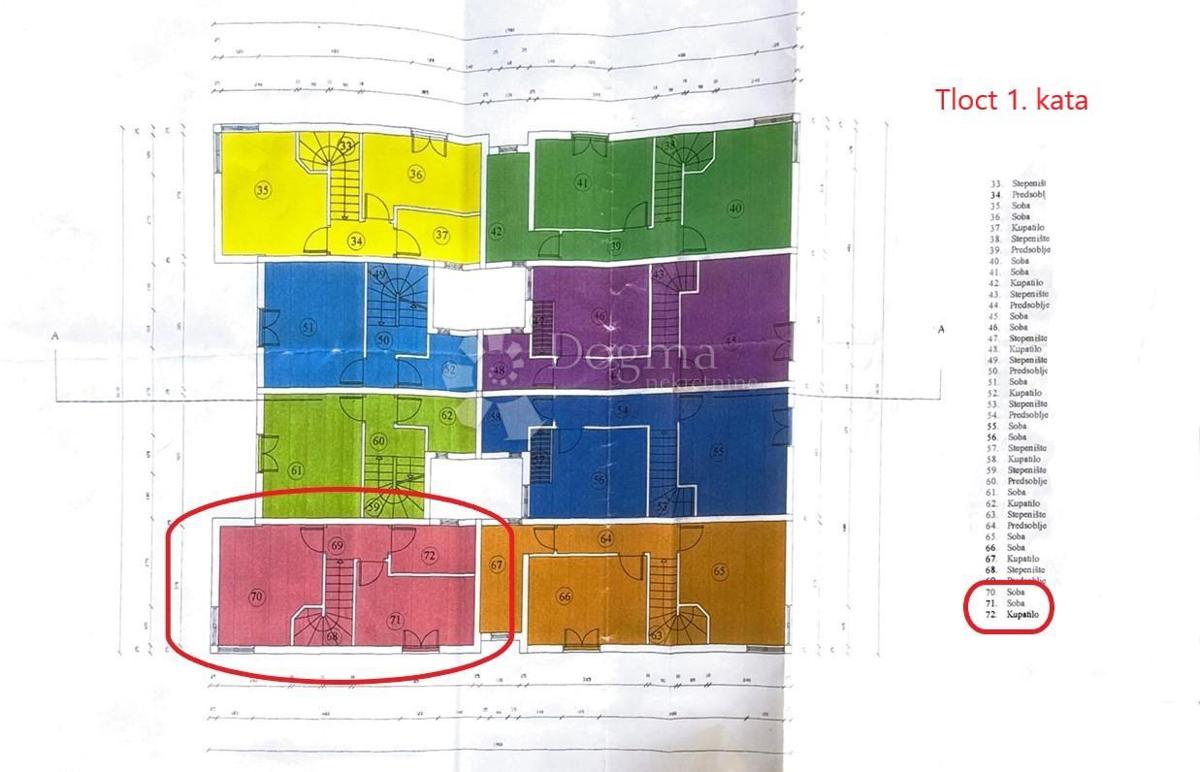 Hiša Pomer, Medulin, 63m2