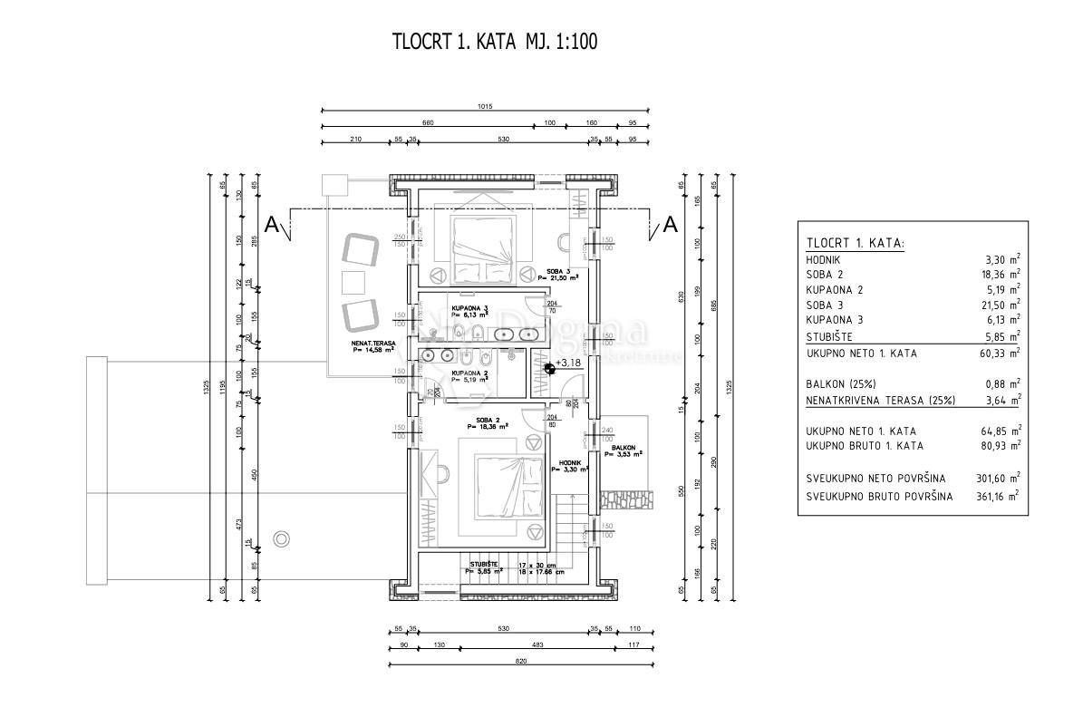 Zazidljivo zemljišče Kanfanar, 937m2