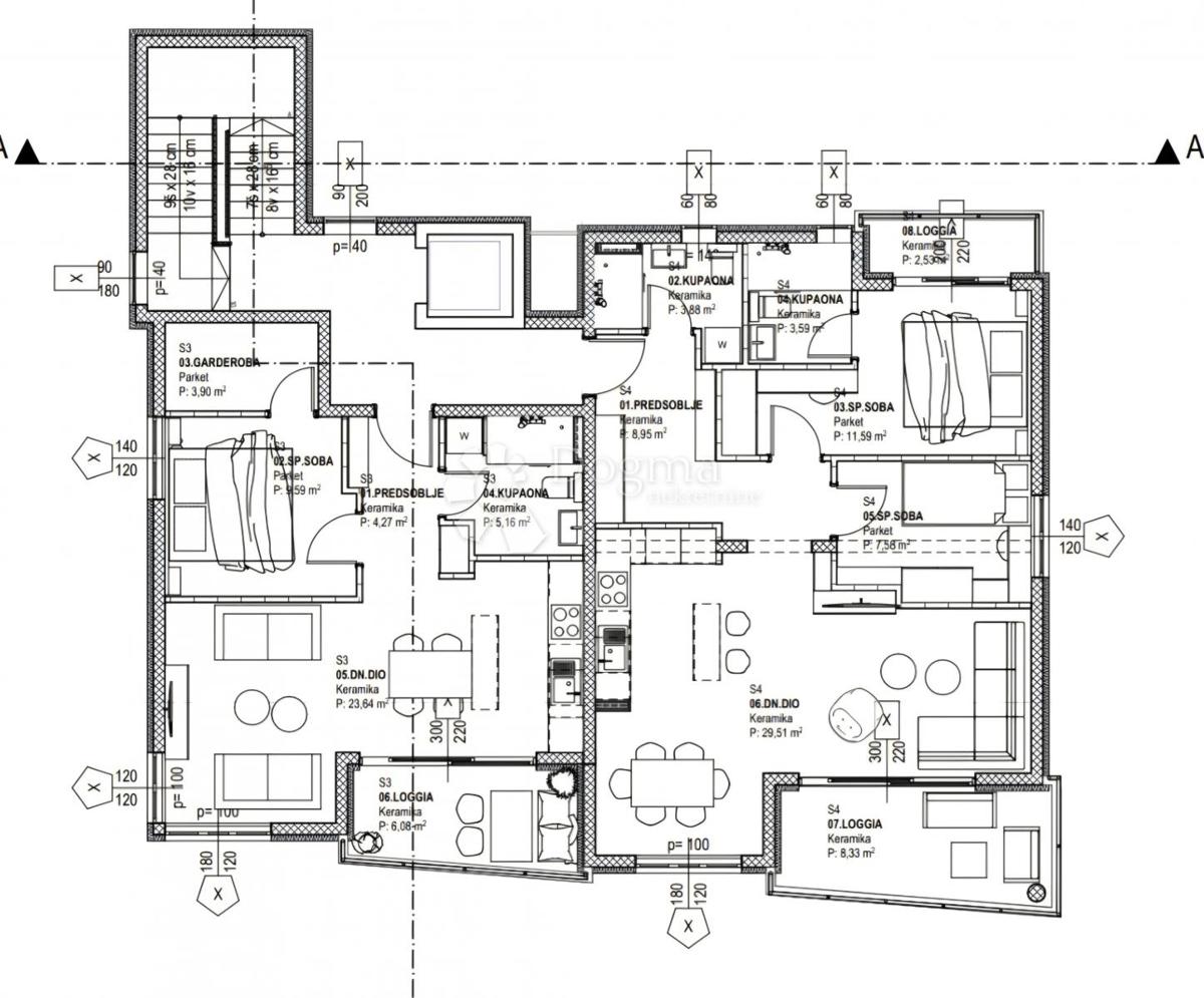Stanovanje Makarska, 78,19m2