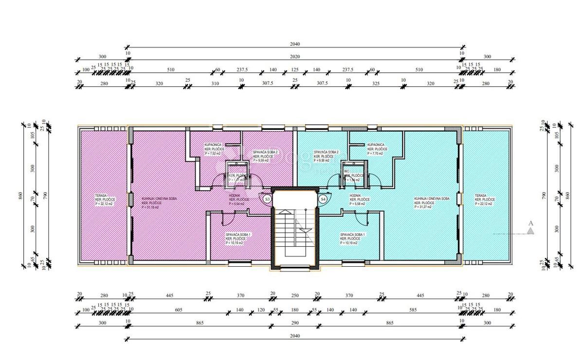 Stanovanje Petrčane, Zadar - Okolica, 105,90m2