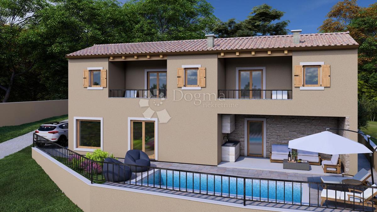 OKOLICA BUJ, ISTRSKA VILA Z BAZENOM, ČUDOVIT RAZGLED