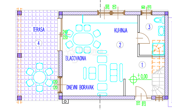 Hiša Tinjan, 98,30m2