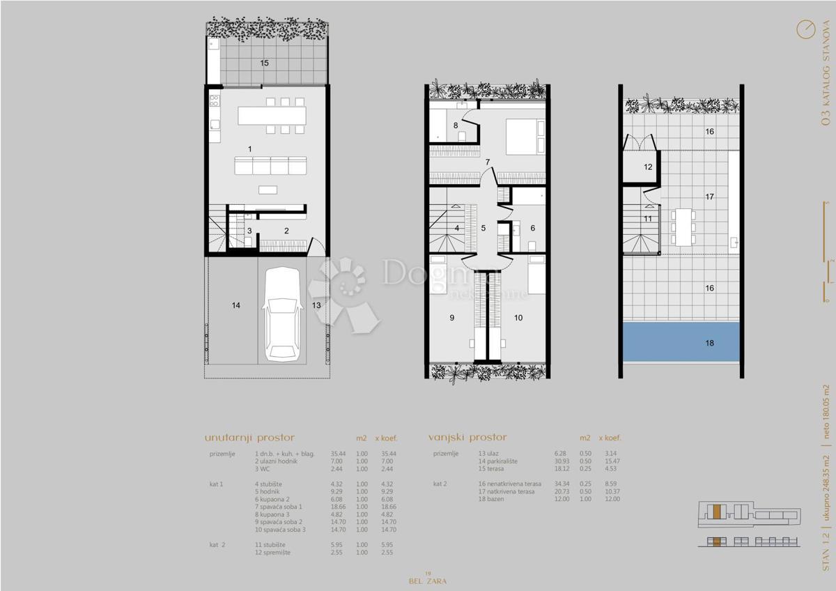 Stanovanje Arbanasi, Zadar, 180,06m2