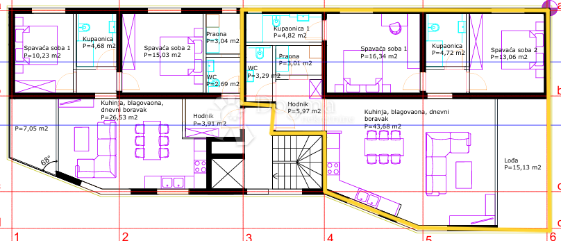 Stanovanje Rovinj, 74,10m2